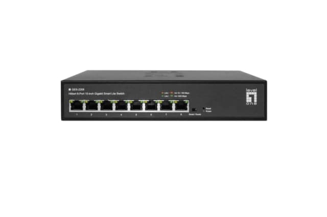 LevelOne Hilbert 108-Port Gigabit Smart Lite Switch. 8 x Gigabit RJ4