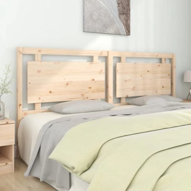 Vidaxl Bed Headboard 205.5X4X100 Cm Solid Pine Wood, Brown 817960
