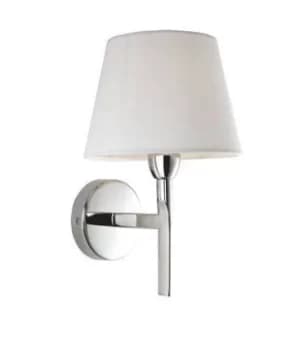 Transition 1 Light Single Indoor Wall Light Polished Stainless Steel, Cream, E14