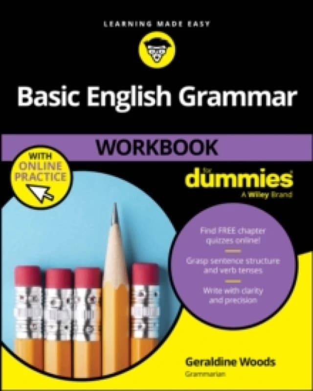 Basic English Grammar Workbook For Dummies with Online Practice Quizzes Paperback / softback