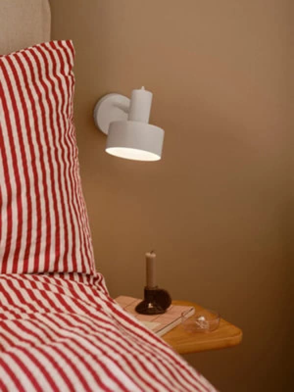 Nordlux Matis Metal Wall Light White,plug In Or Mains