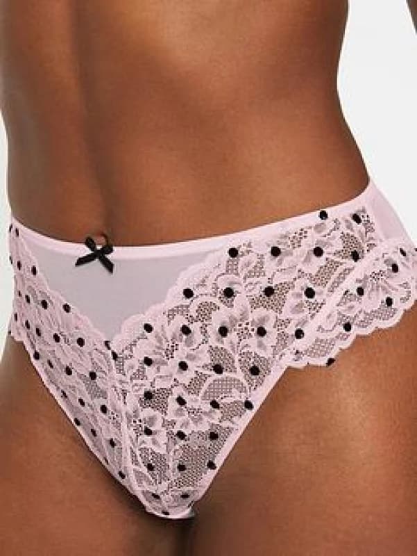 Ann Summers Ann Summers Sexy Lace Brazilian Pink Pink - Ann Summers - Size: 14 Pink Female 14 IY33203