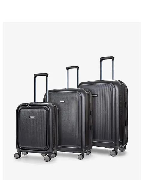 Rock Rock Austin Black Luggage 3pc set Black EA57201
