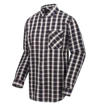 Regatta Lonan Long Sleeve Check Shirt - Blue