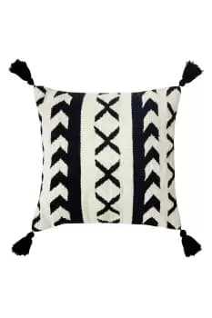 Ural Woven Cotton Tassel Trimmed Cushion