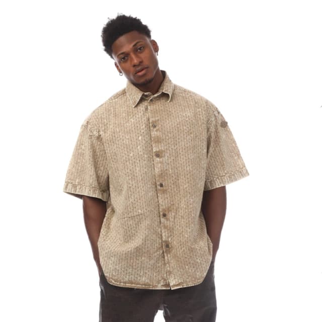 Diesel Mens Short Sleeve Plain Shirt Tree House male XS (44)