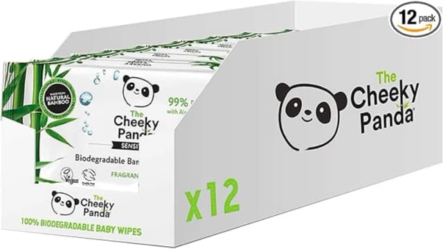 Cheeky Panda Baby Wipes 60 Wipes Pack of 12 149548 149548