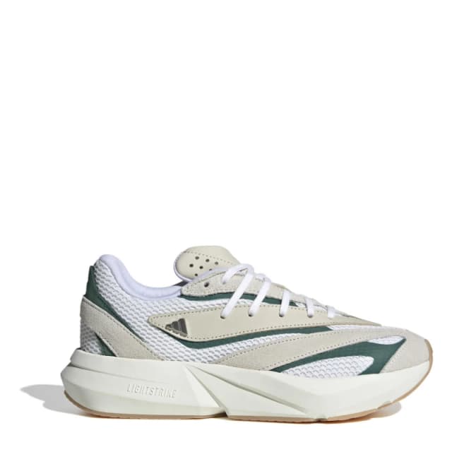 adidas Womens Lightblaze Low-Top Trainers Wht/Silver/Grn female 4 (36.7)