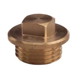 Plumbsure Brass Flanged male plug Dia12.7mm