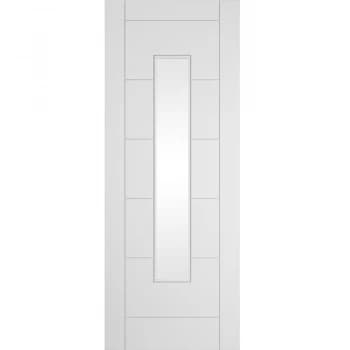 JELD-WEN Curated Simplicity Ladder White Primed Obscure Glazed Internal Door - 1981mm x 686mm (78 inch x 27 inch)