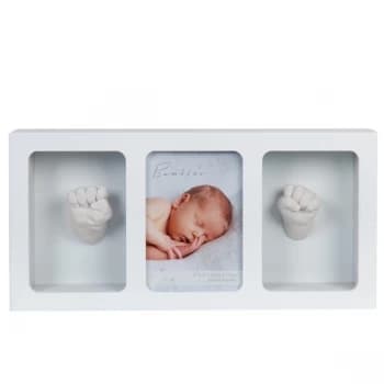 4" x 6" - Bambino White Photo Frame & Casting Kit