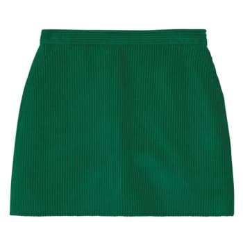 Jack Wills Mae A Line Corduroy Mini Skirt - Green