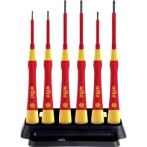 Wiha Electrician, VDE, Electrical & precision engineering Screwdriver set 6 Piece Phillips, Slot