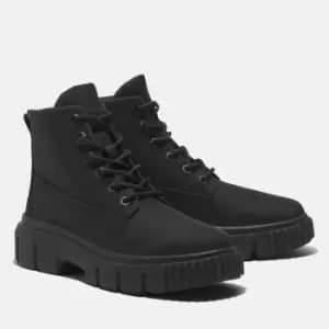 Timberland Womens Greyfield Canvas Lace Up Boots - Jet Black - UK 4
