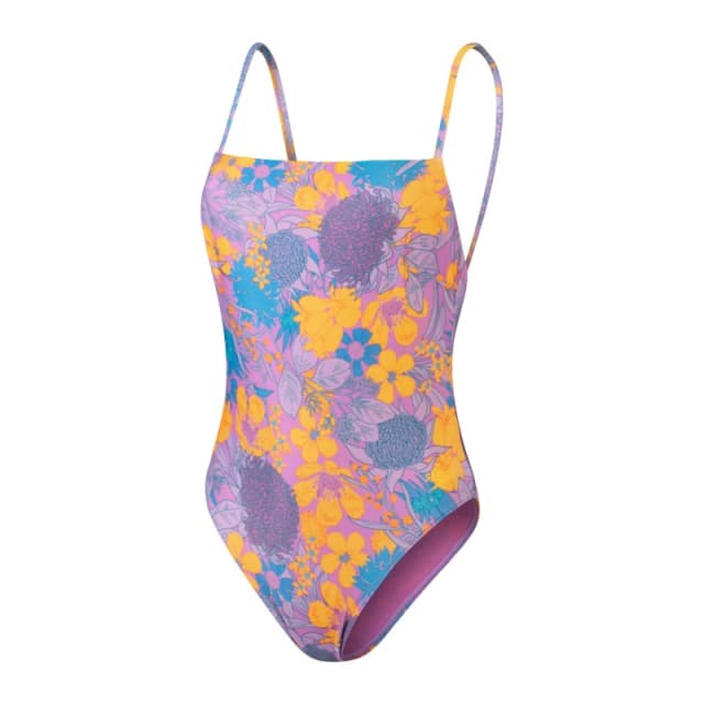 Speedo Womens Two Piece Swimsuit Purple/Yellow female 28 (2XS)