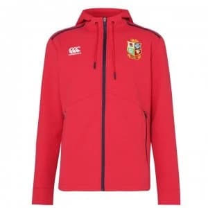 Canterbury British and Irish Lions Full Zip Hoodie Mens - TANGO RED