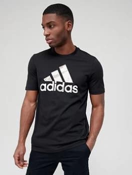 adidas BOS Tiger Camo T-Shirt - Black Size XL Men