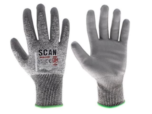 Scan Pes3353 Pu Palm Cut D Gloves - M (Size 8) Scaglocutdm