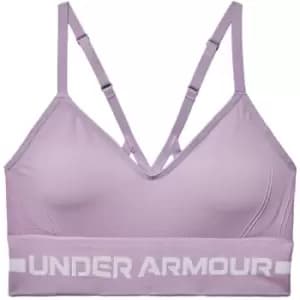 Under Armour Seamless Low Impact Longline Sports Bra - Purple