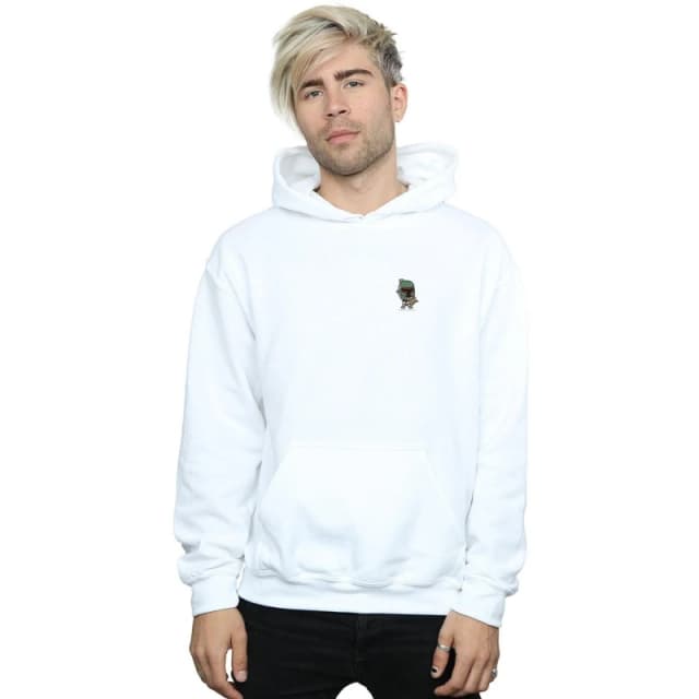 Star Wars Star Wars Men Boba Fett Chest Print Hoodie in White Size: Small White S Male 5057864337327