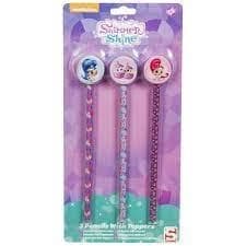 Shimmer and Shine 3 Pack Pencils with Toppers