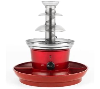 GILES & POSNER EK3428G Chocolate Fountain - Metallic Red, Chocolate