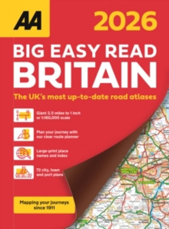AA Big Easy Read Atlas Britain 2026 Spiral bound