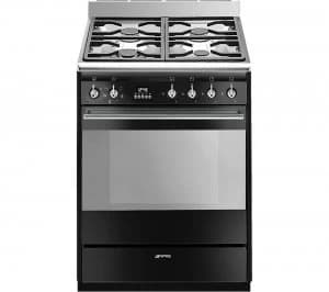 SUK61MBL9 60cm Dual Fuel Cooker - Black & Stainless Steel