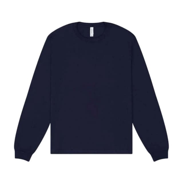 Bella + Canvas Mens Heavy Boxy Long-Sleeved T-Shirt in Navy Size: XS Navy Male XS