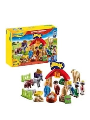 Playmobil 1.2.3 70259 Christmas Manger Advent Calendar For 18+ Months, One Colour