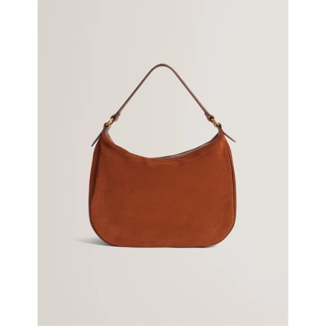 Ted Baker Womens Suede Hobo Bag Brown female One Size