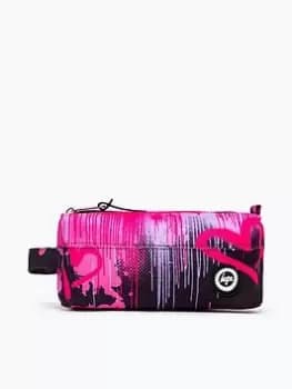 Hype Pink Hearts Drip Pencil Case
