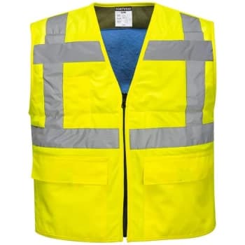 Portwest CV02YERS/M - sz S/M High Vis Cooling Vest - Yellow
