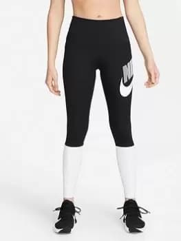 Nike NSW The One Dance High Rise Tights - Black/White Size M Women