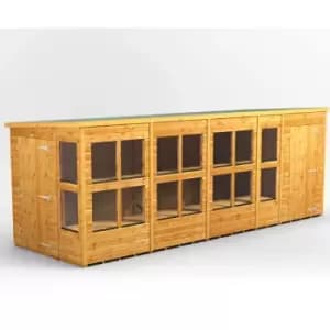 18x6 Power Pent Potting Shed Combi Building including 4ft Side Store