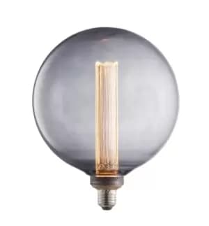 LED Filament Lamp Bulb Smoked Glass 2.8W LED E27 Warm White Globe Bulb