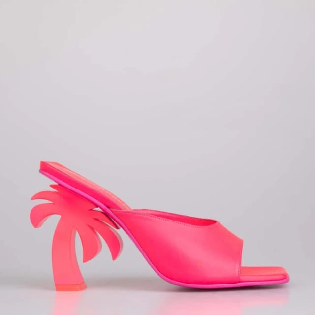 Palm Angels Heel Mules - Pink Pink UK 2
