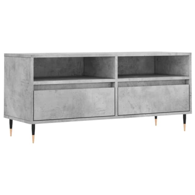 VIDAXL TV Cabinet Concrete Grey 100x34.5x44.5cm Engineered Wood Vidaxl 8720845874599