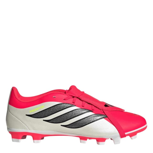 adidas Mens adidas Predator Fold-Over Tongue Club Firm Ground Football Boots Red/Blk/White male 10.5(45.3)