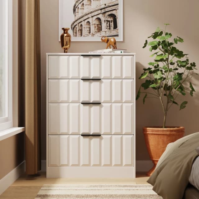 Welcome Furniture Welcome Furniutre New York 4 Drawer Deep Chest - Ready Assembled NYC050KMKM