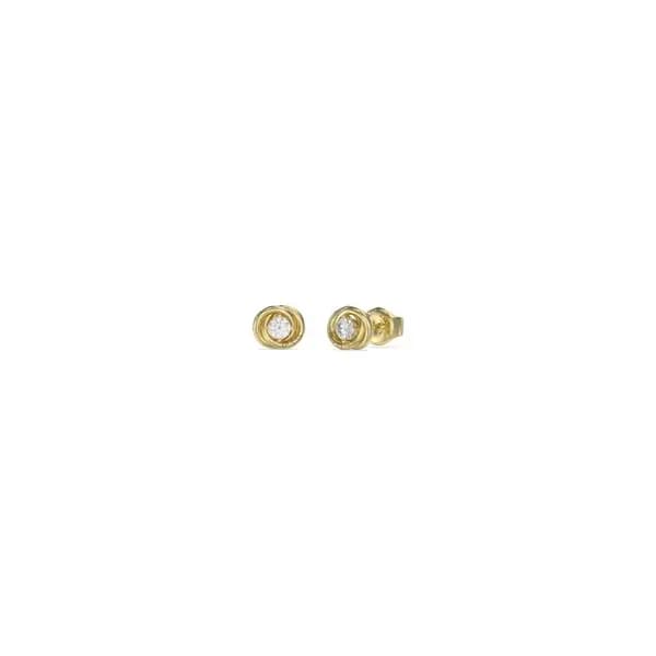 Guess Jewellery Ladies 8mm Perfect Links Stud Earrings UBE04065YG