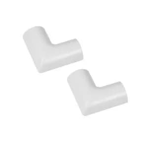 D-Line White 30mm Trunking Coupler, Pack Of 2