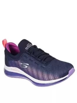 Skechers Skech-air Element 2.0 Vivid Blush Trainers, Navy, Size 3, Women