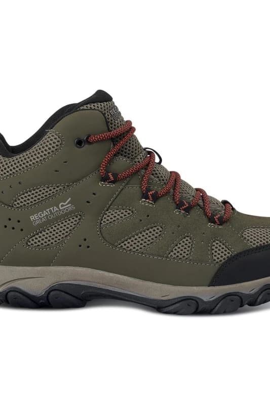 Regatta Regatta Men Edgepoint Breathable Waterproof Mid Walking Boots in Dark Green Size: 6.5 Dark Green 6.5 Male 5063516062561