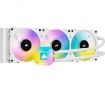 CORSAIR iCUE H150i XT Liquid 360 mm CPU Cooler - RGB LED, White