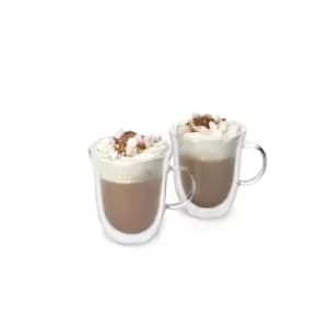 Set of 2 La Cafetiere Double Walled Hot Chocolate Mugs Clear
