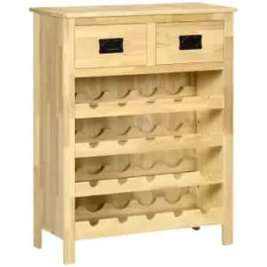 HOMCOM Liquor Cabinet Bar with 20 Bottle Wine Racks and Pull-out Drawers