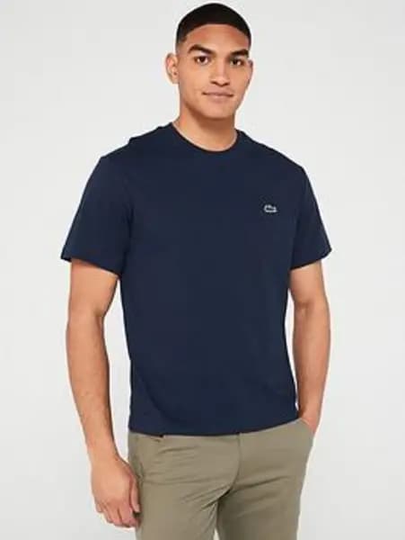 Lacoste Midnight Blue Classic Fit Cotton Jersey T-Shirt Navy Male S 204673UK