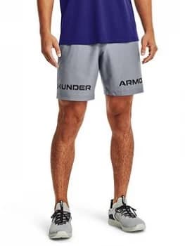 Urban Armor Gear Training Woven Graphic Shorts - Steel, Steel, Size S, Men