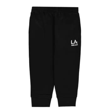 LA Gear three quarter Length Jogging Bottoms Junior Girls - Black